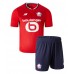 Maillot de foot Lille OSC Domicile vêtements enfant 2024-25 Manches Courtes (+ pantalon court)